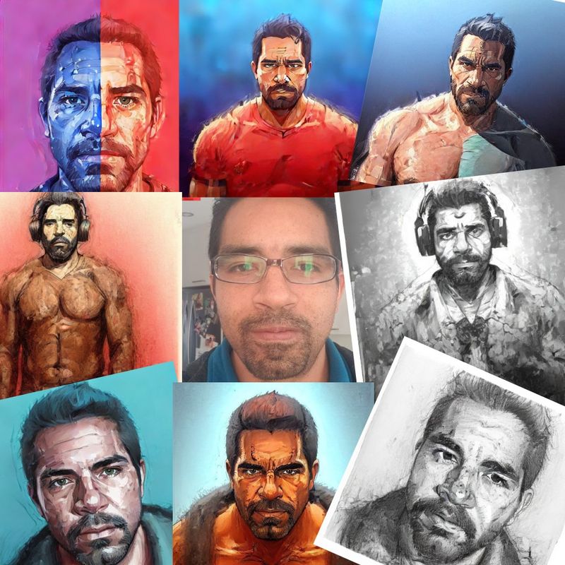 sample imag of AI profile images